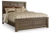 Ashley Furniture B251B6 Ashley Furniture B251B6 Juararo - Queen Panel Bed - Dark Brown