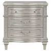 CoasterElevations 223392 Evangeline - 3-Drawer Nightstand - Silver Oak