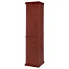 CoasterEssence 3393 Appledale - 6-Shelf Corner Curio Display Cabinet - Medium Brown