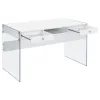 CoasterEveryday 800829 Dobrev - 2-Drawer Writing Desk - White High Gloss
