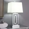 CoasterElevations 923288 Ayelet - Tapered Shade Mirrored Table Lamp - Silver