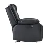 New Classic U7005-30P1-BKG New Classic U7005-30P1-BKG Nikko - Sofa With Power Footrest - Black / Gray