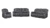 New Classic 22-2505G-3PM New Classic 22-2505G-3PM Morello - Power P1 3 Piece Sofa & Loveseat & Recliner - Gray