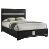 Coaster Fine Furniture 206360KE Miranda - Upholstered Eastern King Panel Bed - Black