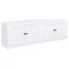 Coaster Fine Furniture 724113-SET Laughlin - 3 Piece Entertainment Center TV Stand - White