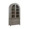 Liberty Furniture 237G-DR-CC Liberty Furniture 237G-DR-CC River Place - Curio Cabinet - Riverstone Gray & Tobacco