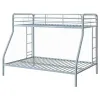 Coaster Fine Furniture 460340SVR Carson - Metal Twin Over Full Bunk Bed - Glossy Silver