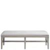 Riverside Furniture 79255 Bennett - Upholstered Dining Bench - Frosted Gray
