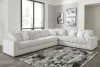 Ashley Furniture 25903/46/66/67/77/15 Stupendous - 5 Pc. - 4-Piece Sectional, Oversized Chaise - Alloy