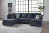 Ashley Furniture 95302S2 Ashley Furniture 95302S2 Albar Place - 2-Piece Sectional With Raf Sofa Chaise - Cobalt