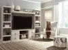 Ashley Furniture EW0267W7 Willowton - 4-Piece Entertainment Center - Whitewash