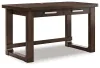 Ashley Furniture H556-44 Breckington - Home Office Desk - Dark Brown