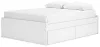 Ashley Furniture EB9630B14 Ashley Furniture EB9630B14 Onita - Queen Platform Bed With 2 Side Storage - White