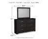 Ashley Furniture B2589B1 Ashley Furniture B2589B1 Belachime - Dresser, Mirror - Black