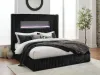 Ashley Furniture PCB620B2 Ashley Furniture PCB620B2 Tayleena - King Upholstered Bed With Fireplace And Wireless Audio - Black