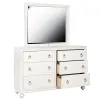 Samuel Lawrence Furniture S458-410 Bella White - Kids 6-Drawer Dresser - White