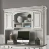 Liberty Furniture 244-HO132 Magnolia Manor - Jr Executive Credenza Hutch - Antique White
