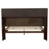 CoasterEssence 200719KE Jessica - Eastern King LED Storage Bookcase Bed - Cappuccino