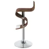 CoasterEssence 100396 Covina - Adjustable Bar Stool - Walnut