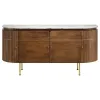 CoasterElevations 105145 Ortega - 4 Door Marble Top Sideboard Buffet Cabinet - Natural