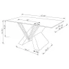 CoasterElevations 723448 Taffeta - Glass Top Mirrored Acrylic Coffee Table - Silver
