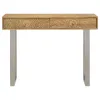 CoasterEveryday 953512 Draco - 2-Drawer Console Table Hand Carved Details - Natural