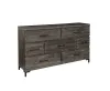 Samuel Lawrence Furniture S826-010 Austin - 7 Drawer Dresser - Dark Brown