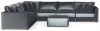 Jackson Furniture Industries 2245/37/31/59/36/12-23 Jackson Furniture Industries 2245/37/31/59/36/12-23 Remington - 6 Piece Modular Sectional And 1 Included Cocktail Ottoman - Slate