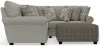 Jackson Furniture Industries 3345/62/42/12-26 Jackson Furniture Industries 3345/62/42/12-26 Livingston - 2 Piece Sectional With Comfort Coil Seating, 40