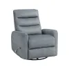 New Classic U2518-14-FGY New Classic U2518-14-FGY Takami - Swivel Recliner - Granite Poly