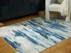 Ashley Furniture R407041 Vinlett - 8' x 10' Washable Rug - Cream / Blue / Brown