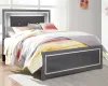 Ashley Furniture B214/31/36/46/87/84/86/92 Ashley Furniture B214/31/36/46/87/84/86/92 Lodanna - 7 Pc. - Dresser, Mirror, Chest, Full Panel Bed, Nightstand - Gray