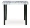 Ashley Furniture PCD571-13 Mervannie - Square Dining Room Counter Table - Gray / Black