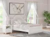 Ashley Furniture PCB1819B6 Kozlani - Full Upholstered Panel Bed - White