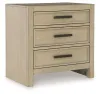 Ashley Furniture B602-93 Calmoro - Three Drawer Night Stand - Gray