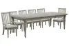 Pulaski Furniture P091240-KIT33 Pulaski Furniture P091240-KIT33 Madison Ridge - Extendable Leg Dining Table With 4 Side Chairs And 2 Arm Chairs - Bluff Gray