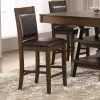 CoasterEssence 115209 Dewey - Upholstered Counter Chair (Set of 2) - Walnut