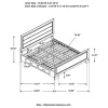 CoasterEveryday 204190KE Kauffman - Wood Eastern King Storage Panel Bed - Washed Taupe