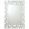 CoasterEssence 901786 Forman - Greek Motif Frameless Wall Mirror - Silver