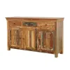 CoasterElevations 950367 Harper - 3 Door Solid Reclaimed Wood Accent Cabinet - Brown