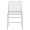 Coaster Fine Furniture 121182 Adino - Acrylic Dining Side Chair (Set of 2) - Chrome