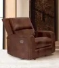 Furniture of America CM9924MB-CH-PM Soterios - Power Recliner - Medium Brown