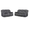 New Classic 22-2505-2PM New Classic 22-2505-2PM Morello - P1 2 Piece Power Footrest Sofa & Loveseat - Gray