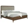 Coaster Fine Furniture 223321KE Maderia - Upholstered Eastern King Panel Bed - Walnut