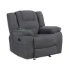 New Classic U2540-15P1-GRY New Classic U2540-15P1-GRY Redondo - Glider Recliner With Heat, Massage, Power - Dark Gray