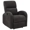 Coaster Fine Furniture 603293P Grant - Fabric Upholstered Power Recliner Chair - Charcoal Gray