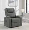 Coaster Fine Furniture 609478P Armstrong - Upholstered Power Lift Massage Recliner - Gray