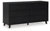 Ashley Furniture B1013-231 Danziar - Six Drawer Dresser - Black