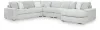 Ashley Furniture 25903S9 Ashley Furniture 25903S9 Stupendous - 5-Piece Sectional With RAF Corner Chaise - Alloy