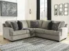 Ashley Furniture 56103/48/56/11 Ashley Furniture 56103/48/56/11 Bovarian - 3 Pc. - Left Arm Facing Sofa with Corner Wedge 2 Pc Sectional, Ottoman - Stone